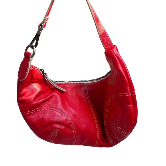 Free People Real World Clutch - Red Leather - Picture 1 of 8